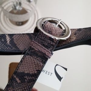 Nine West Snakeskin Belt